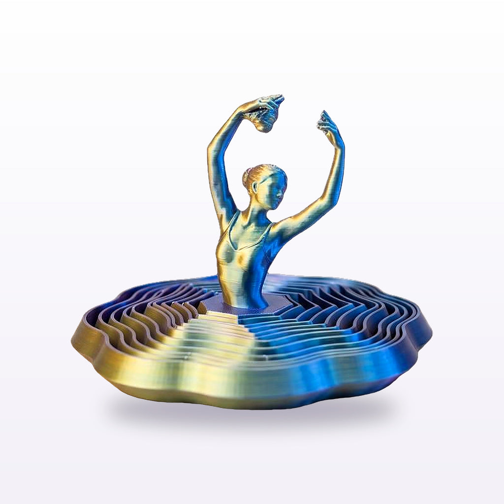 Ballerina spinning top, second angle