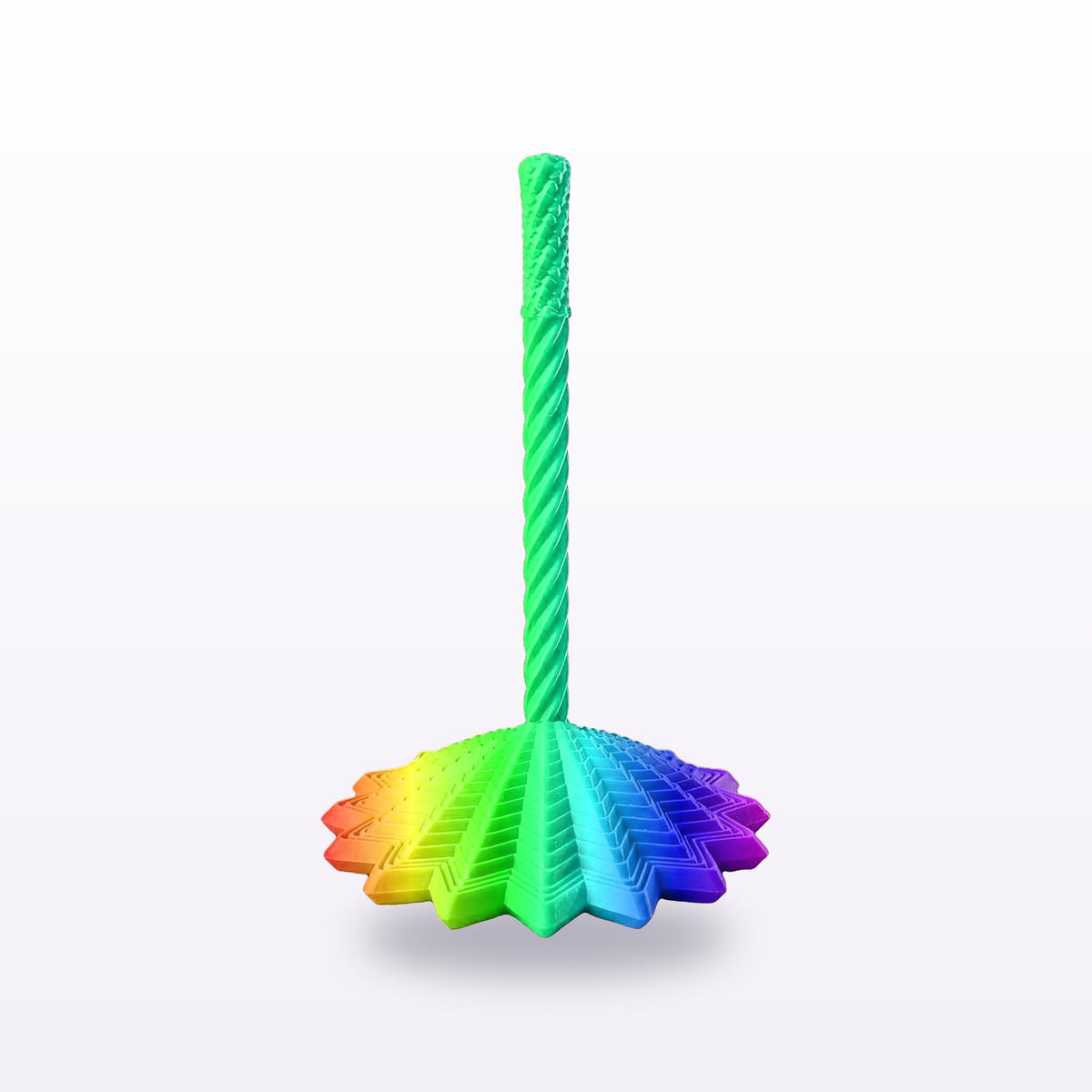 Formex 3D Printed Dahlia Flower Spinning Fidget – Desk Ornament, 10cm, NZ Made in Rainbow Silk