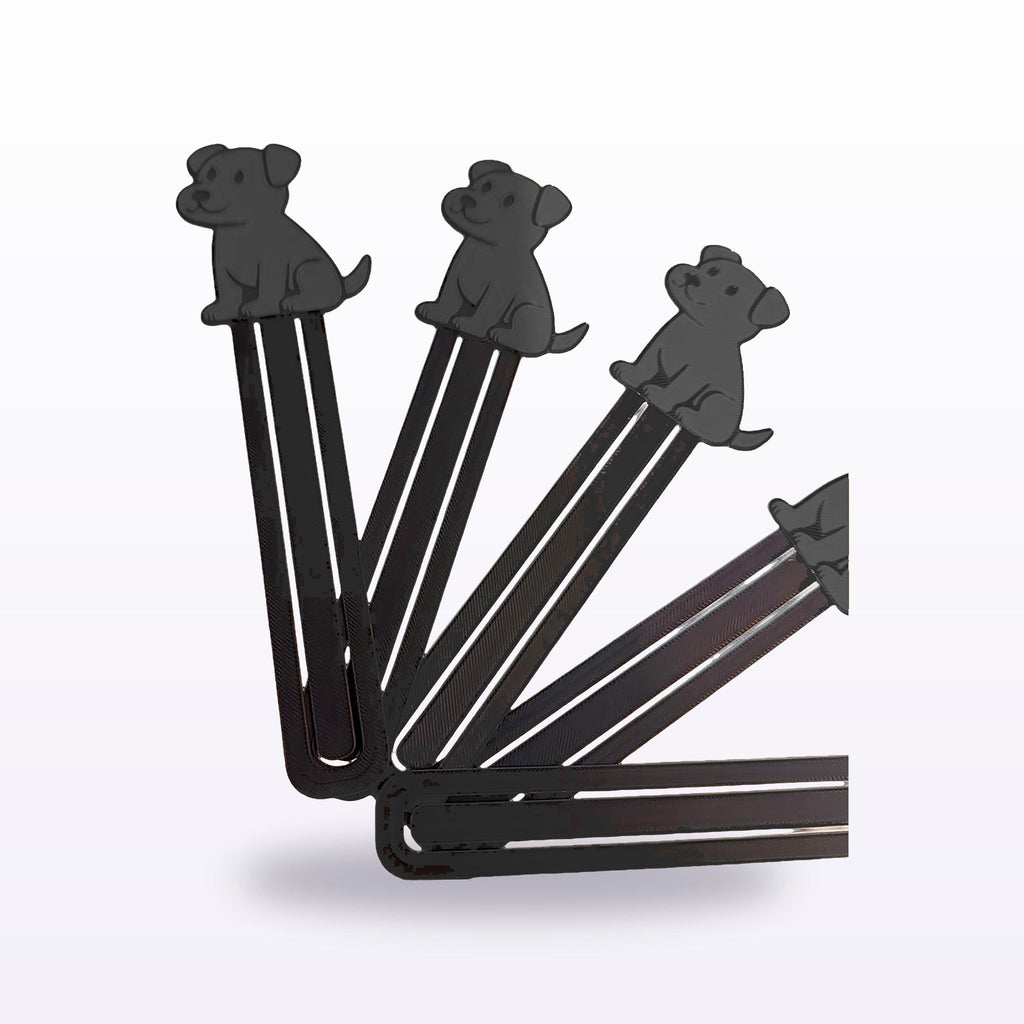 Formex 3D Printed Dog Bookmark – 12cm, NZ Made in Black