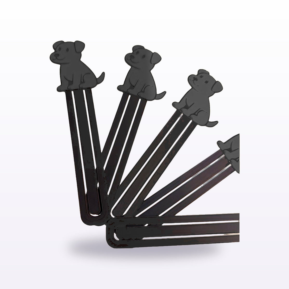 Formex 3D Printed Dog Bookmark – 12cm, NZ Made in Black