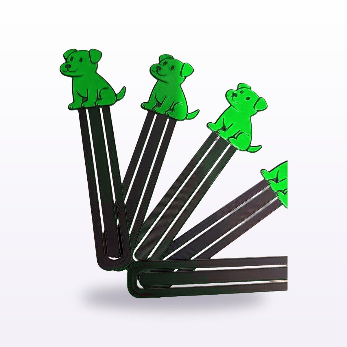 Formex 3D Printed Dog Bookmark – 12cm, NZ Made in Green