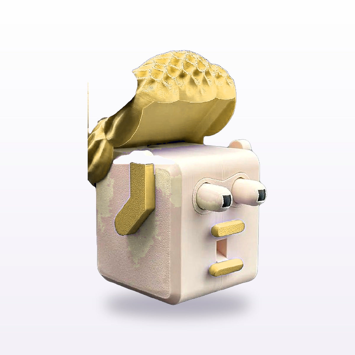 Formex 3D Printed Novelty Desk Fidget Toy – Pull-Action, 12cm, NZ Made in Gold