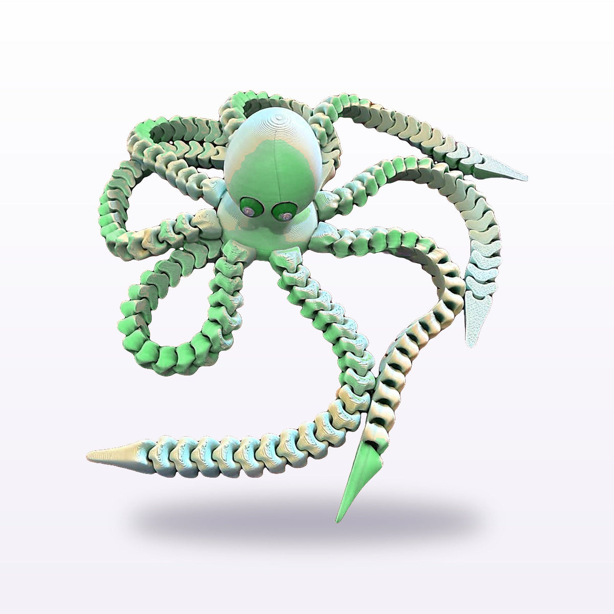 Formex 3D Printed Articulated Flexi Octopus Toy – 15cm, NZ Made in Green