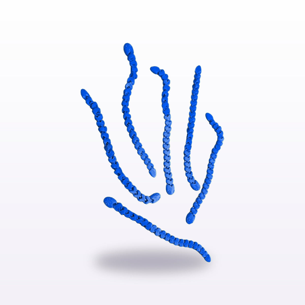 Formex 3D Printed Articulated Flexi Snake Toy 3-Pack – 18cm Each, NZ Made in Blue