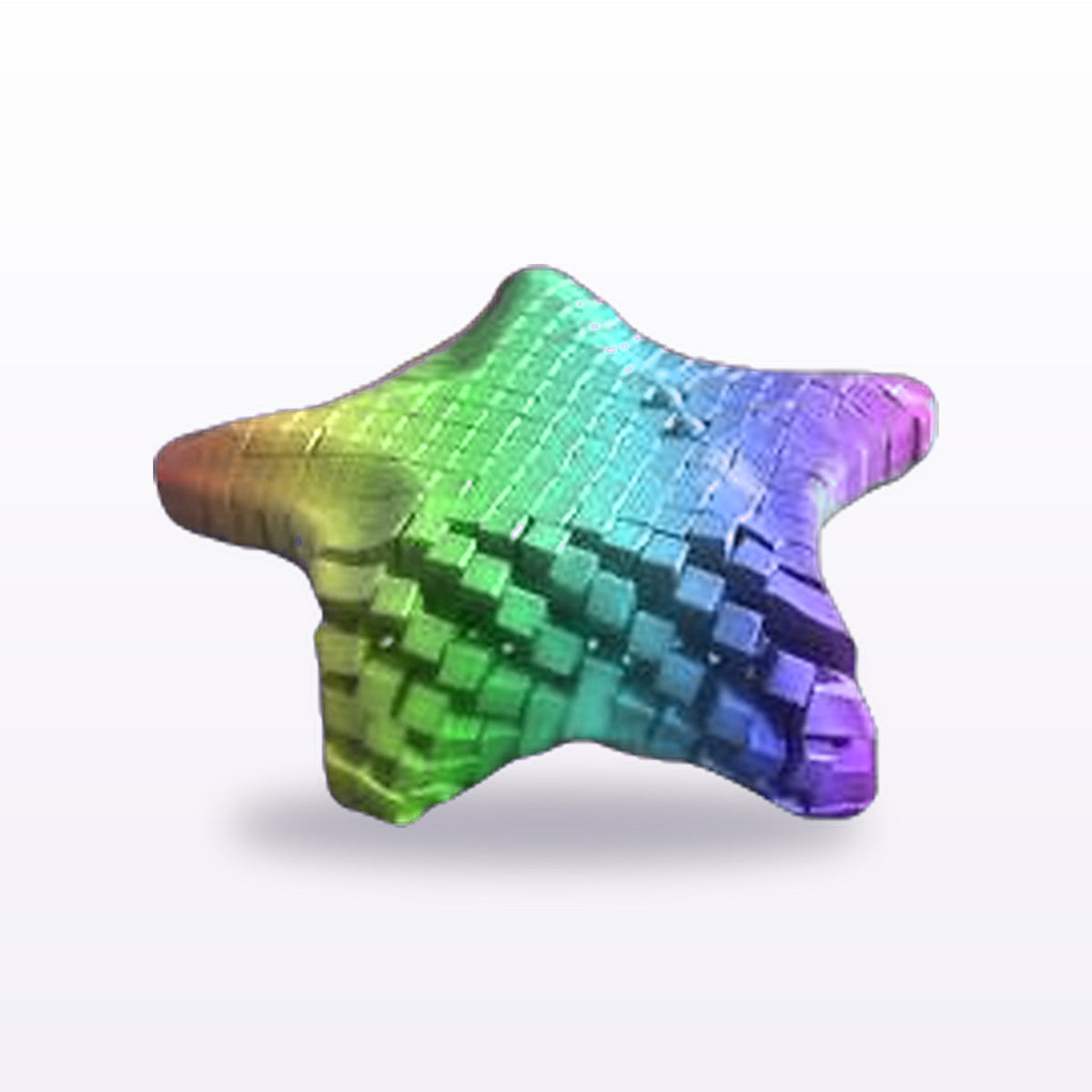 Formex 3D Printed Articulated Flexi Starfish Toy – 13cm, NZ Made in Rainbow Silk