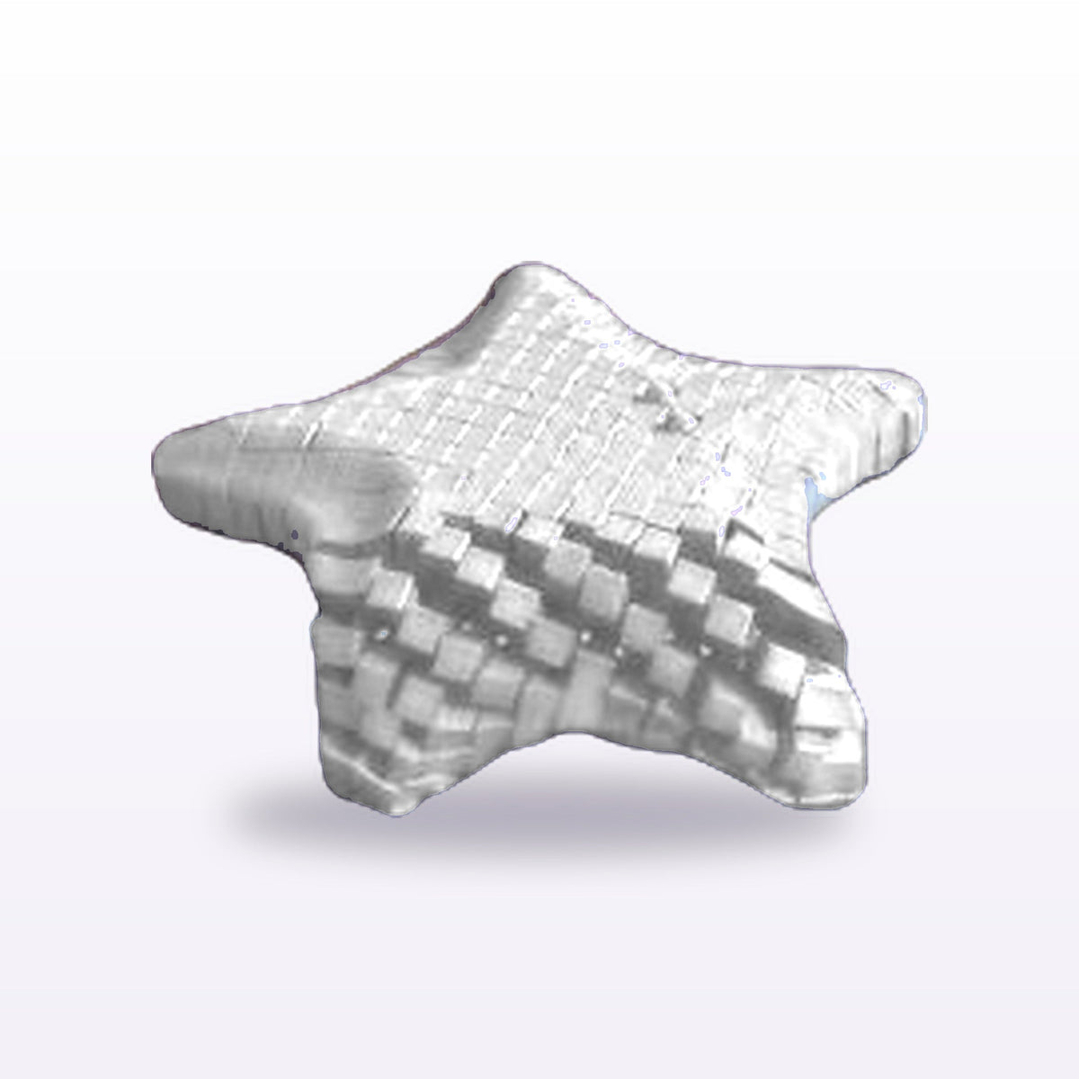 Formex 3D Printed Articulated Flexi Starfish Toy – 13cm, NZ Made in White
