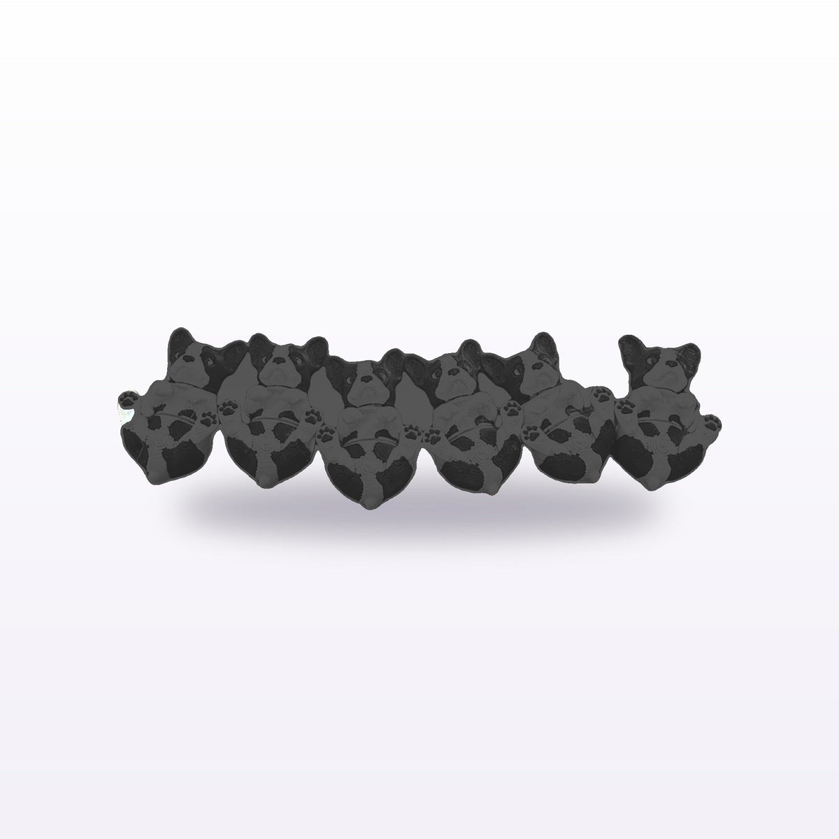 Formex 3D Printed French Bulldog Desk Figure 4-Pack – 6cm Each, NZ Made in Black