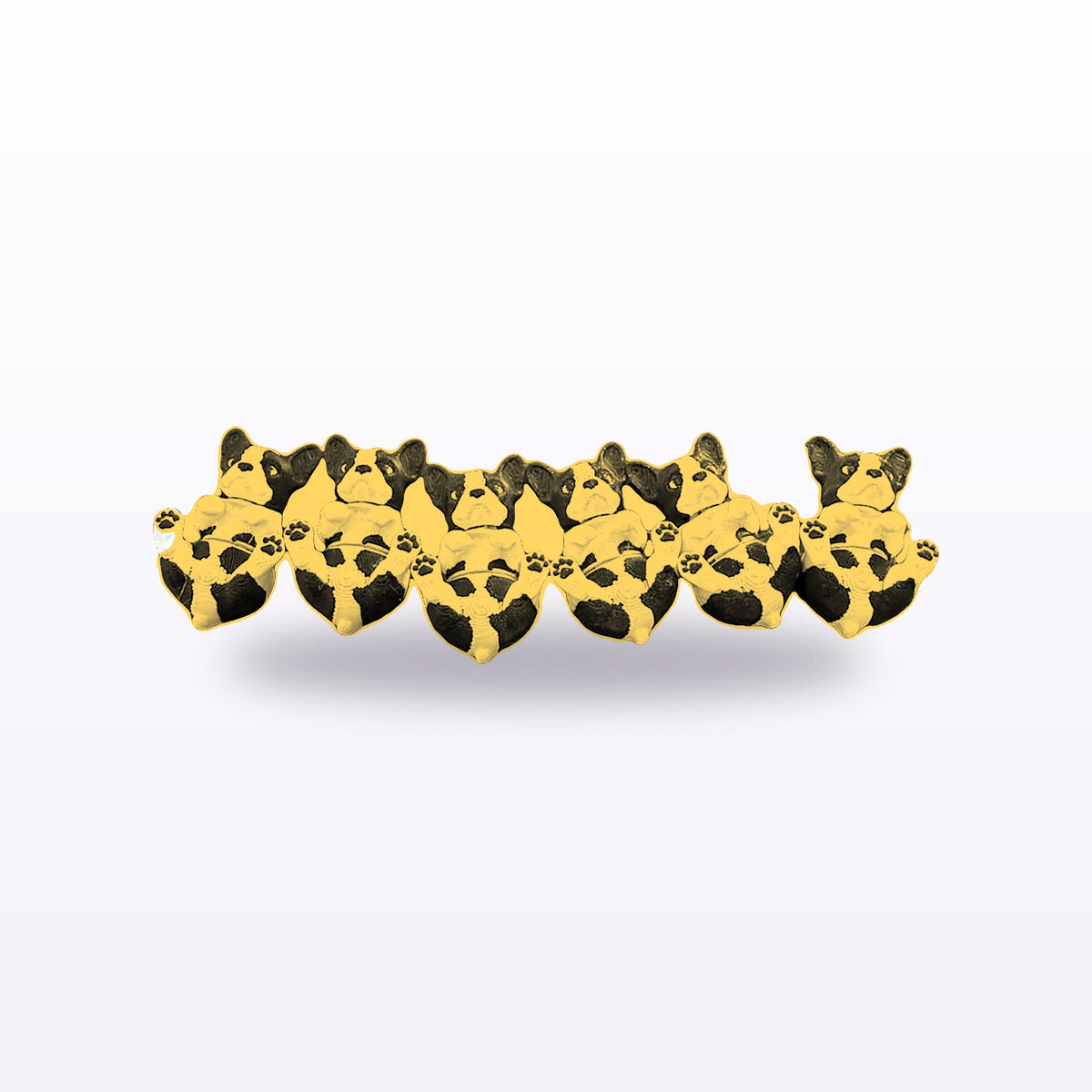 Formex 3D Printed French Bulldog Desk Figure 4-Pack – 6cm Each, NZ Made in Gold