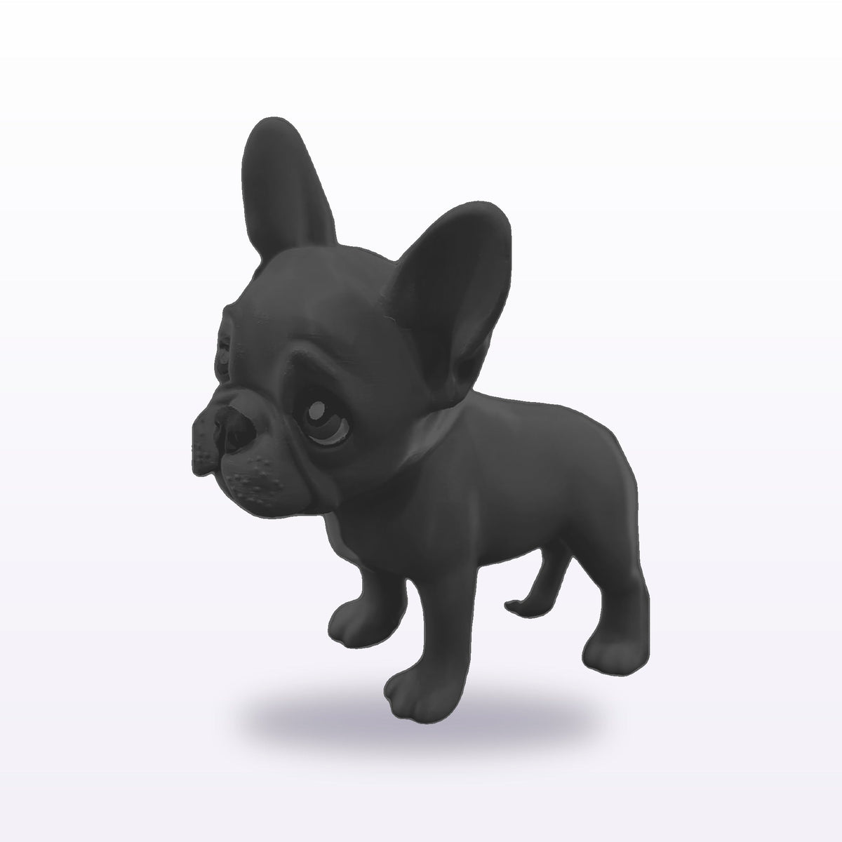 Formex 3D Printed French Bulldog Large Display Figure – NZ Made in Black