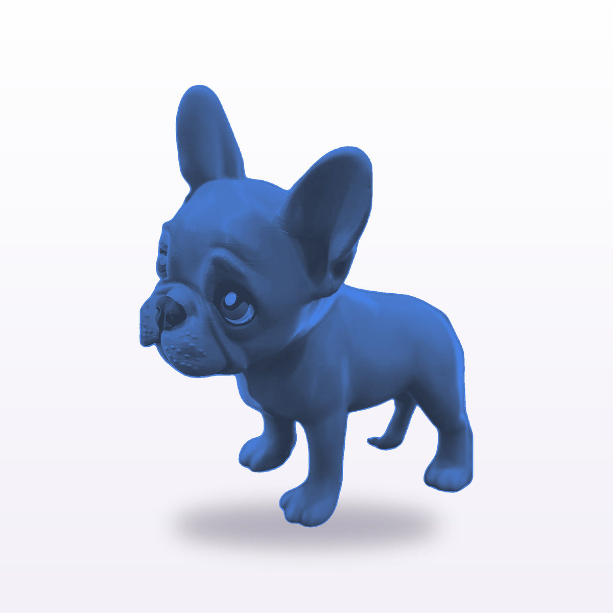Formex 3D Printed French Bulldog Large Display Figure – NZ Made in Blue