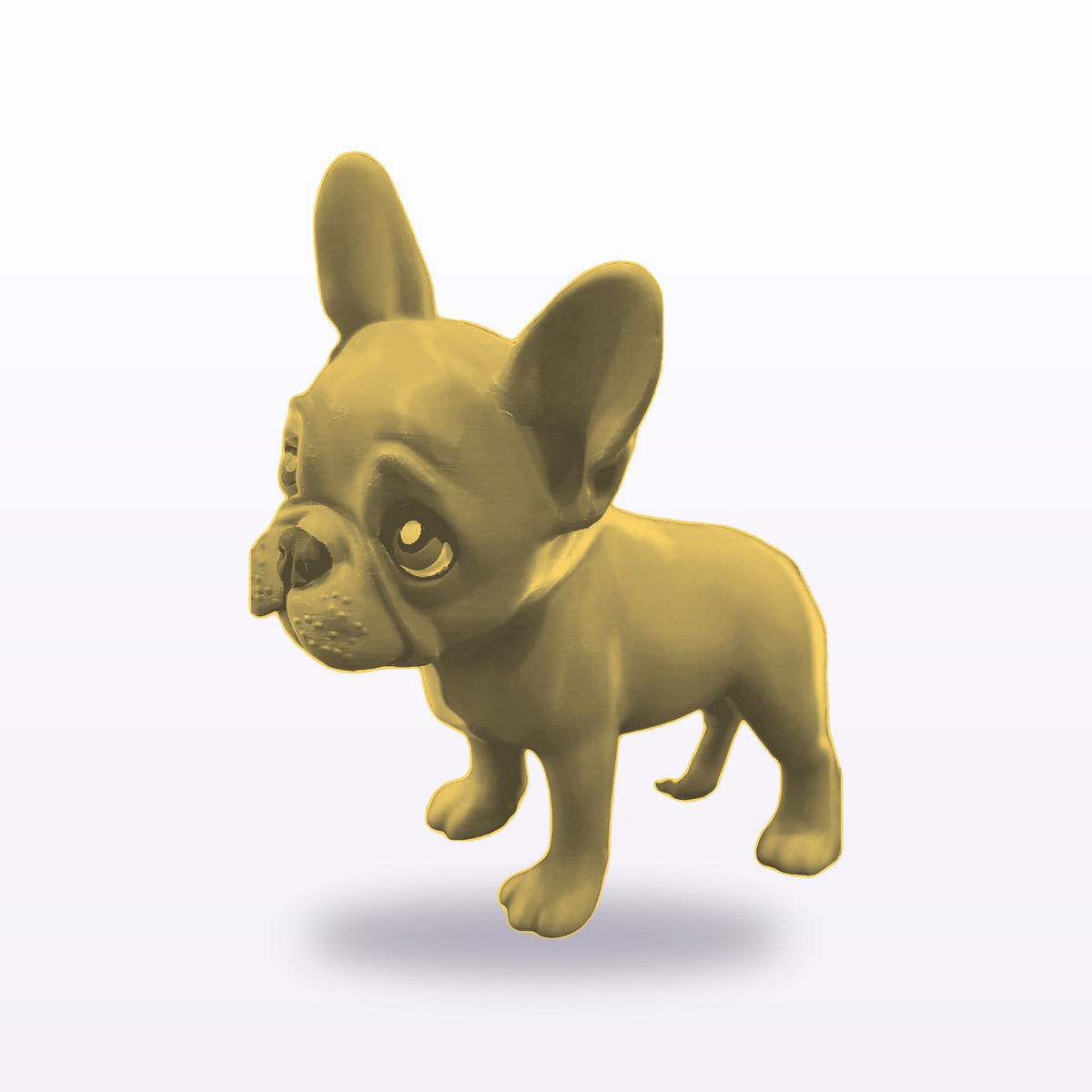 Formex 3D Printed French Bulldog Large Display Figure – NZ Made in Gold