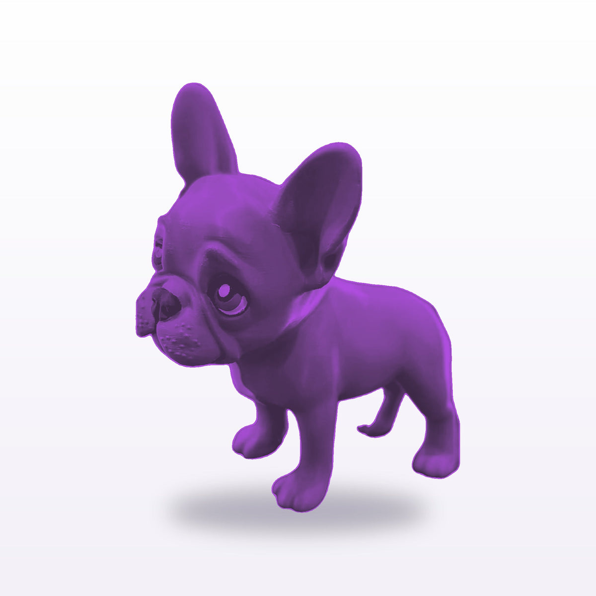 Formex 3D Printed French Bulldog Large Display Figure – NZ Made in Purple