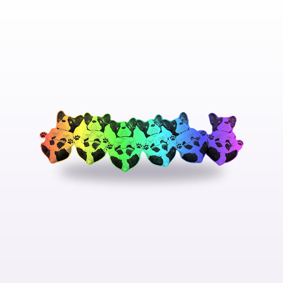 Formex 3D Printed French Bulldog Desk Figure – 6cm, NZ Made in Rainbow Silk