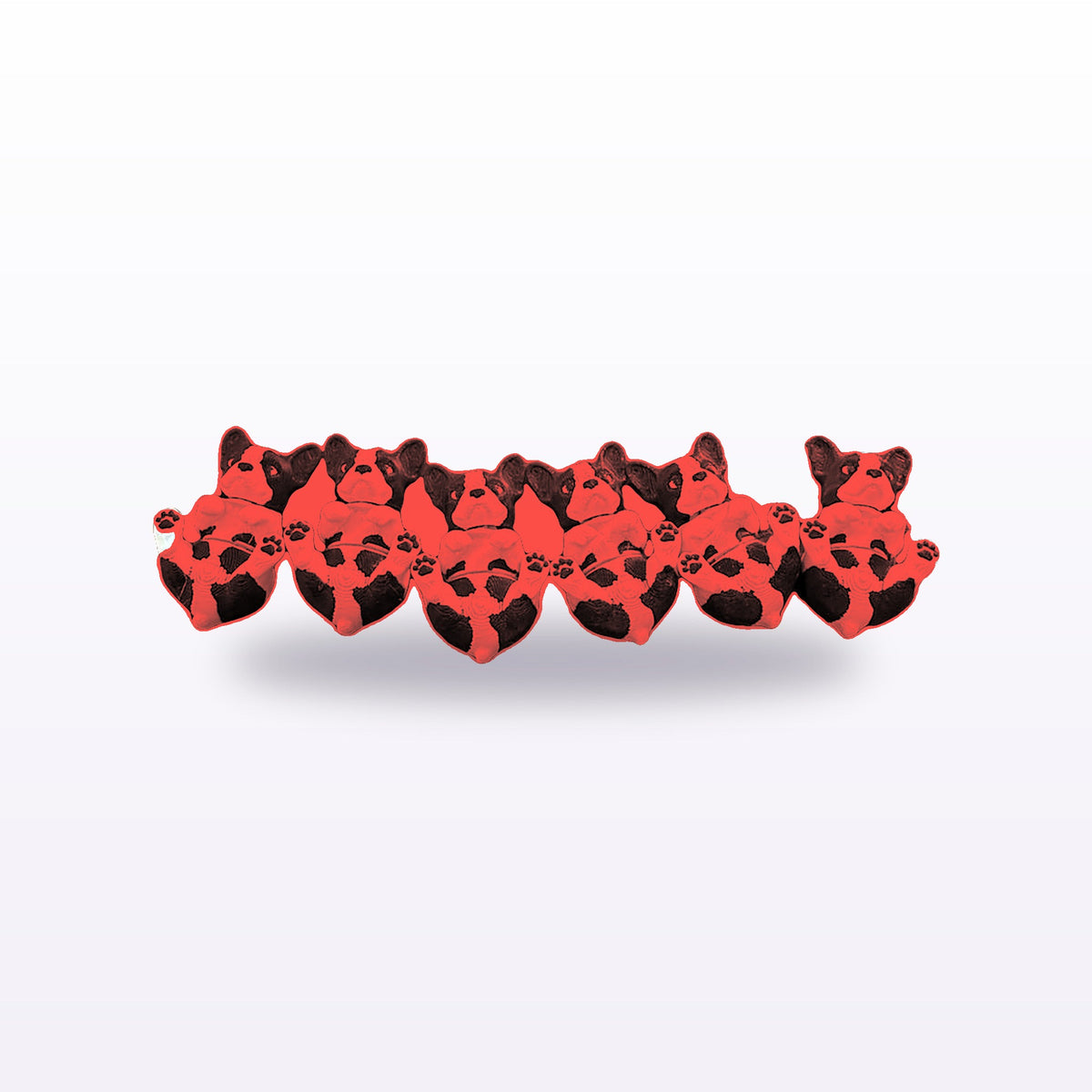 Formex 3D Printed French Bulldog Desk Figure – 6cm, NZ Made in Red