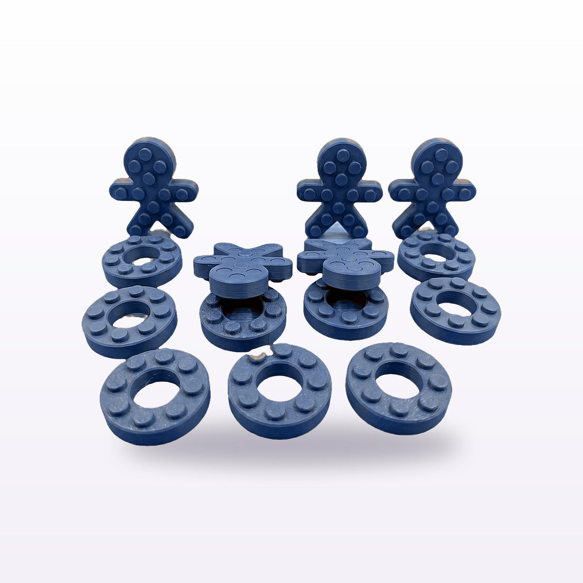 Formex 3D Printed Gingerbread & Donut Push Pop Fidget Toys – 5cm, NZ Made in Blue