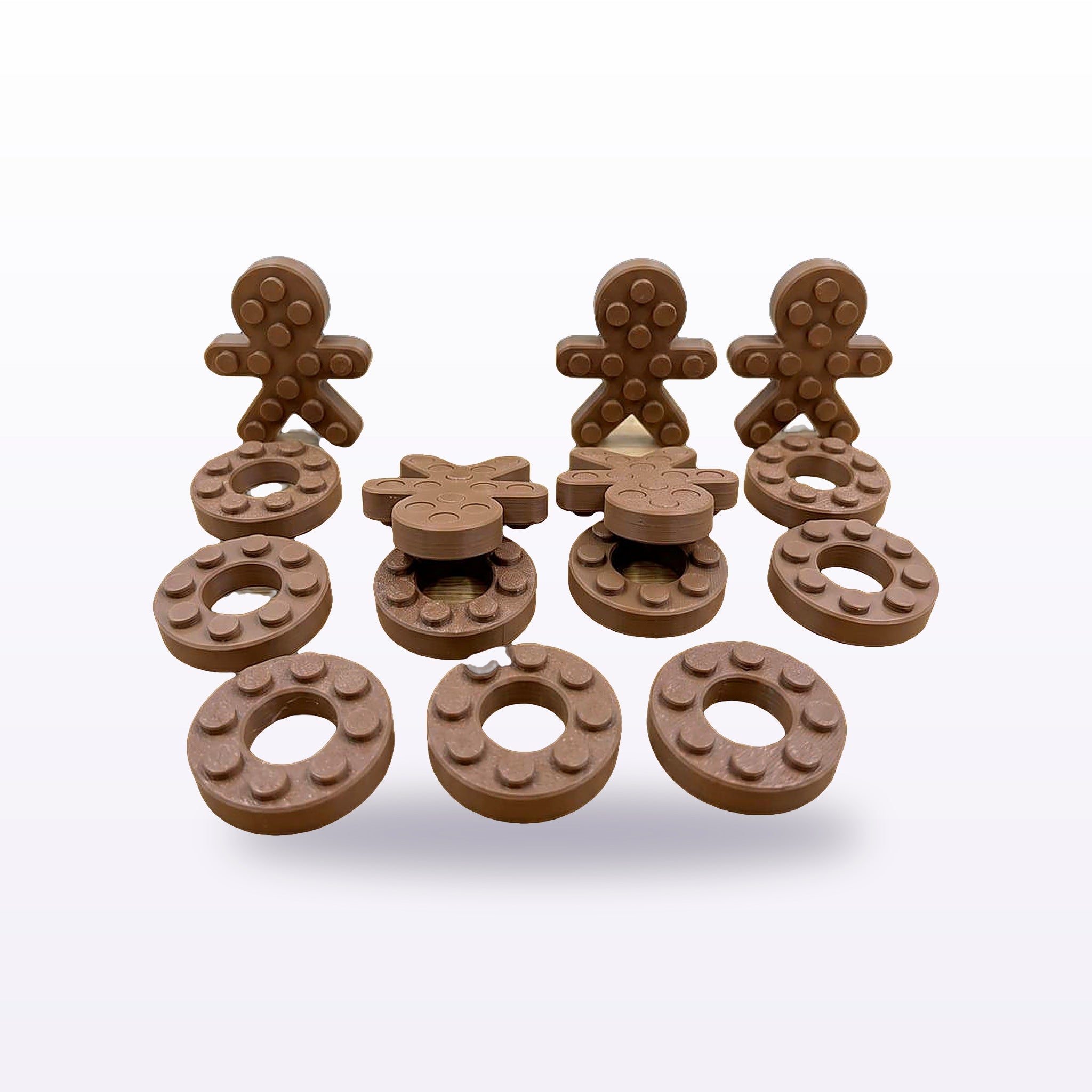 Gingerbread & Donut Pop Fidgets — 3D printed by Formex 3D Lab