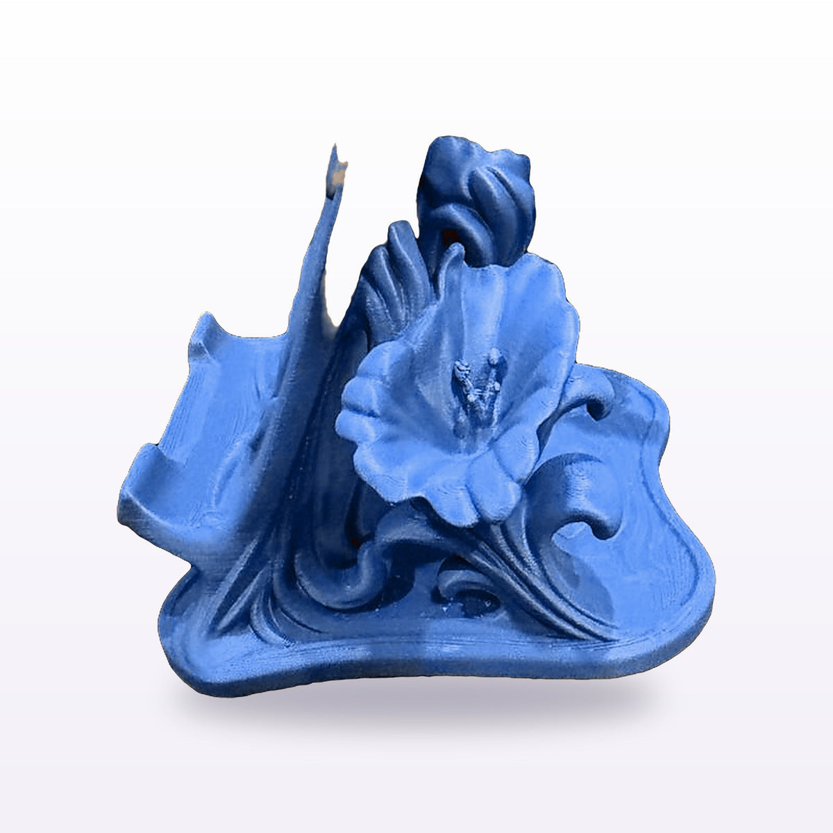 Formex 3D Printed Hummingbird Phone Stand – Sculpted Desk Accessory, 13cm, NZ Made in Blue
