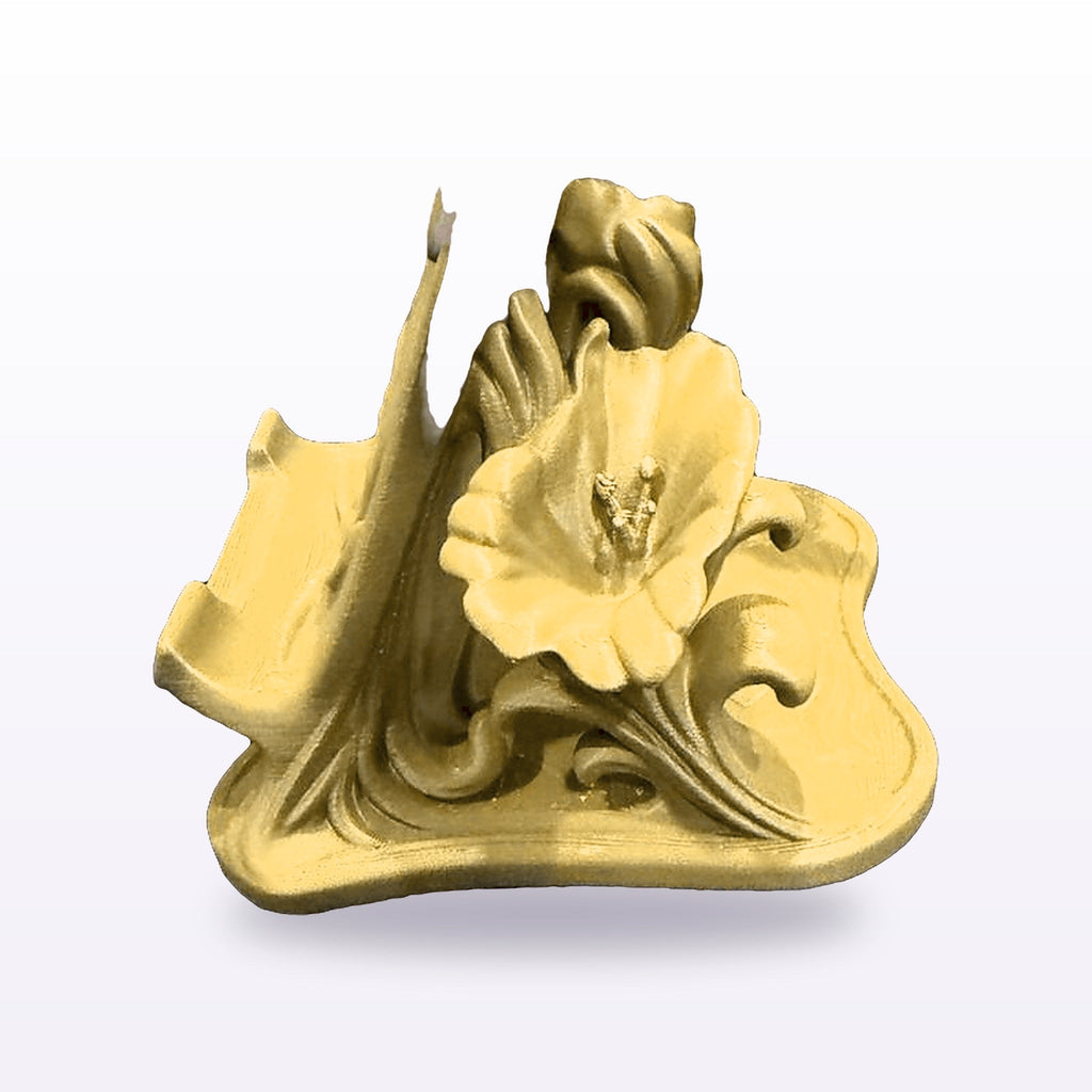 Formex 3D Printed Hummingbird Phone Stand – Sculpted Desk Accessory, 13cm, NZ Made in Gold