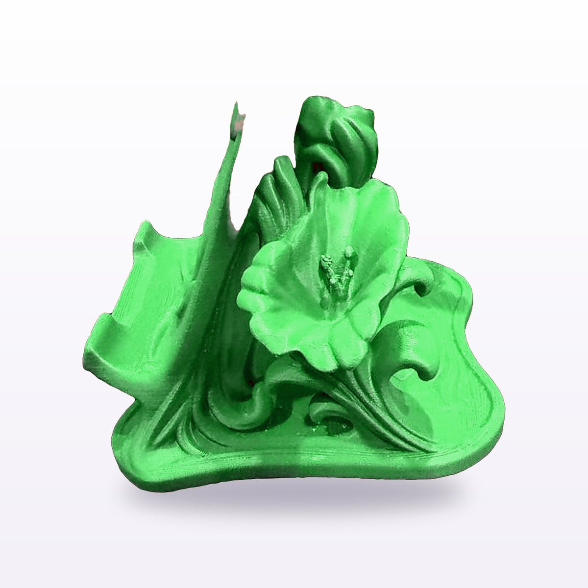 Formex 3D Printed Hummingbird Phone Stand – Sculpted Desk Accessory, 13cm, NZ Made in Green