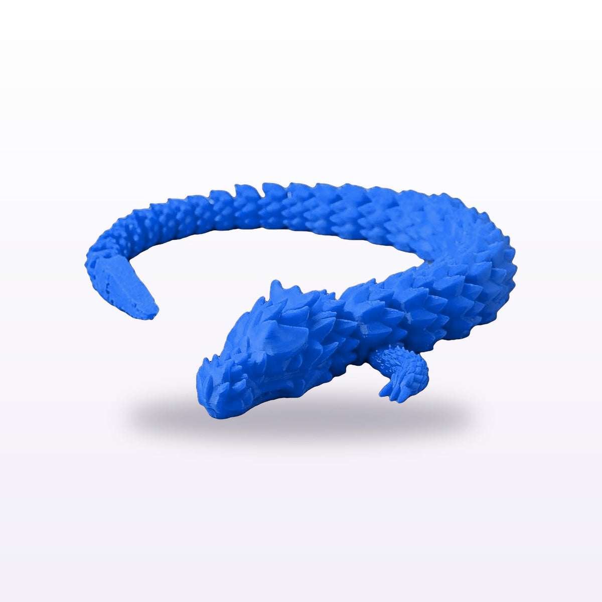 Formex 3D Printed Articulated Flexi Dragon Toy – 30cm, NZ Made in Blue