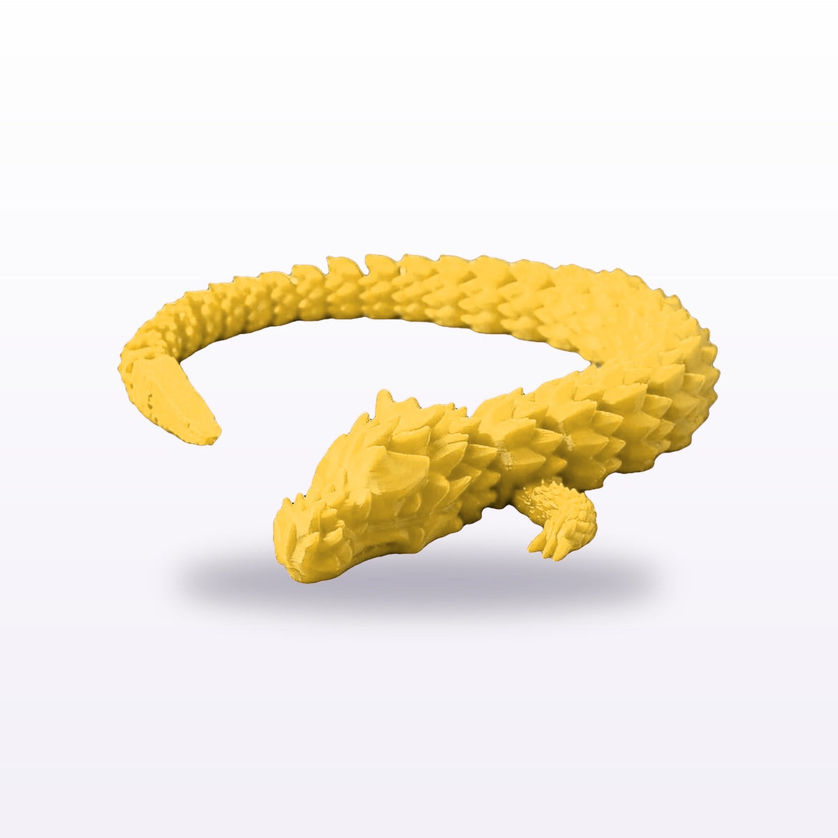 Formex 3D Printed Articulated Flexi Dragon Toy – 30cm, NZ Made in Gold