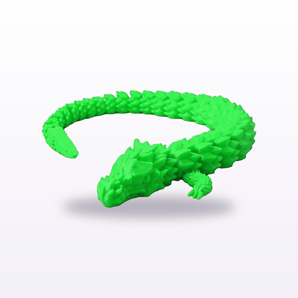 Formex 3D Printed Articulated Flexi Dragon Toy – 30cm, NZ Made in Green