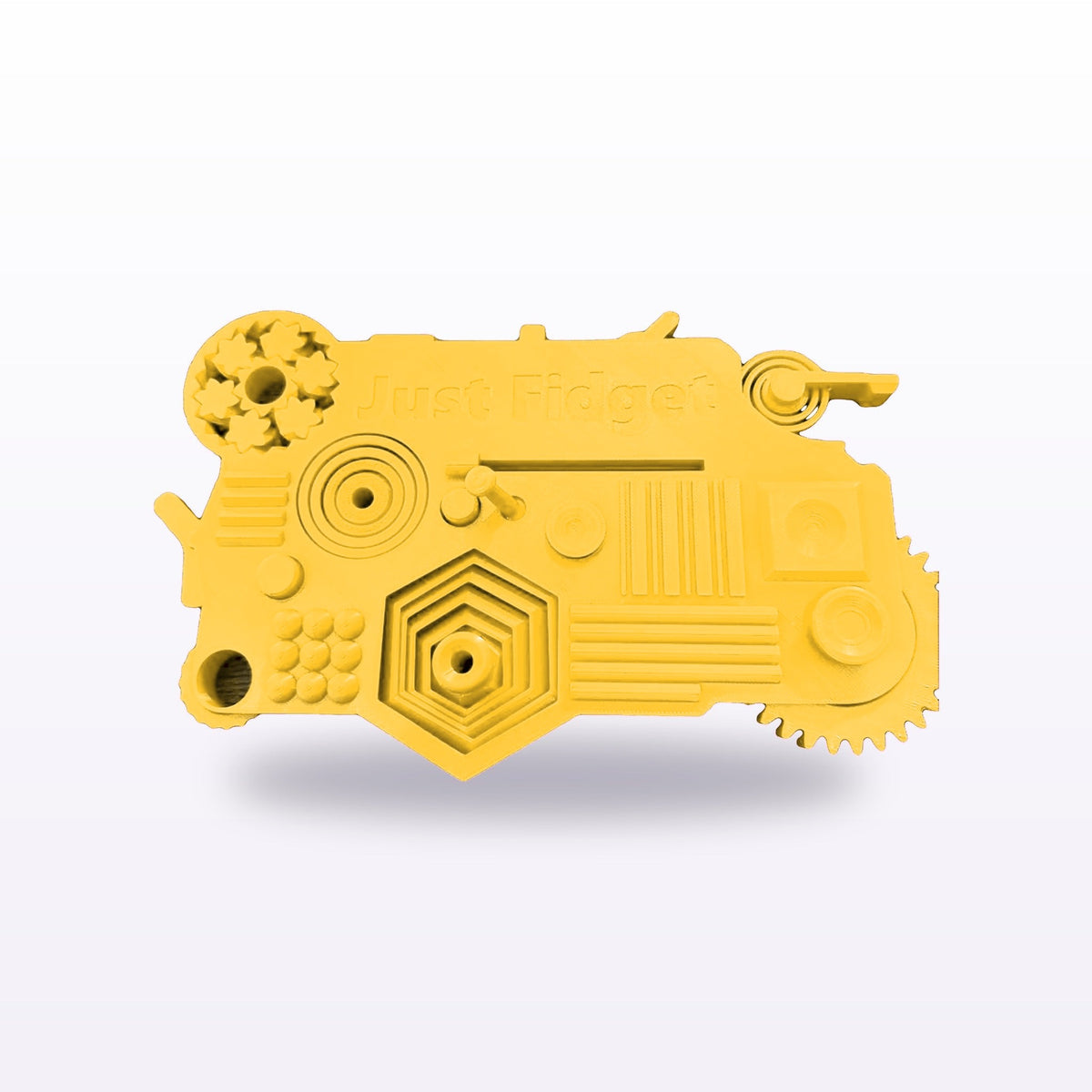 Formex 3D Printed Multi-Fidget Board – 21 Mechanisms, 19x13cm, NZ Made in Gold