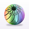 Formex 3D Printed Rainbow Silk Pumpkin Fidget Ball – 7cm, NZ Made in Rainbow Silk