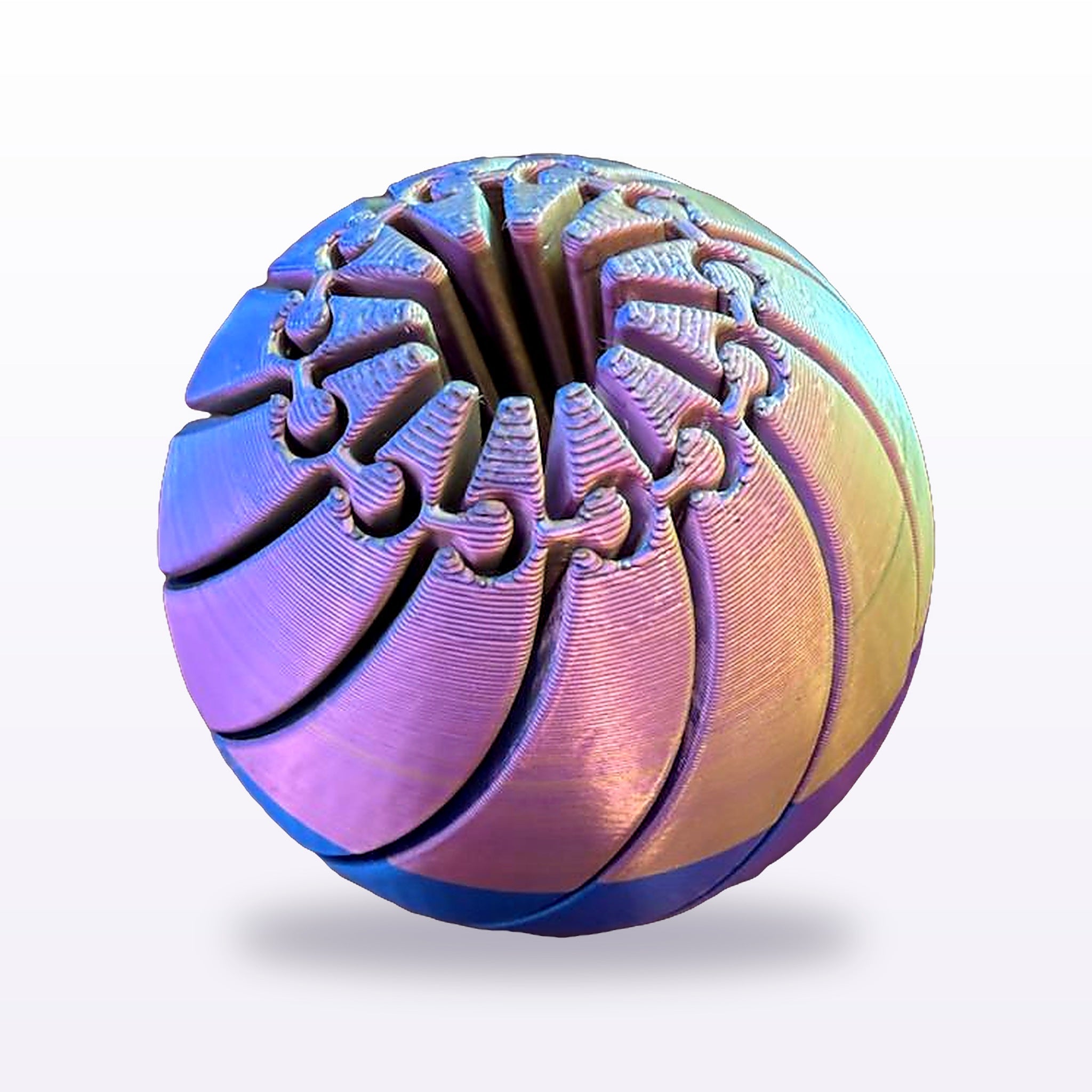 Rainbow Pumpkin Ball — 3D printed by Formex 3D Lab