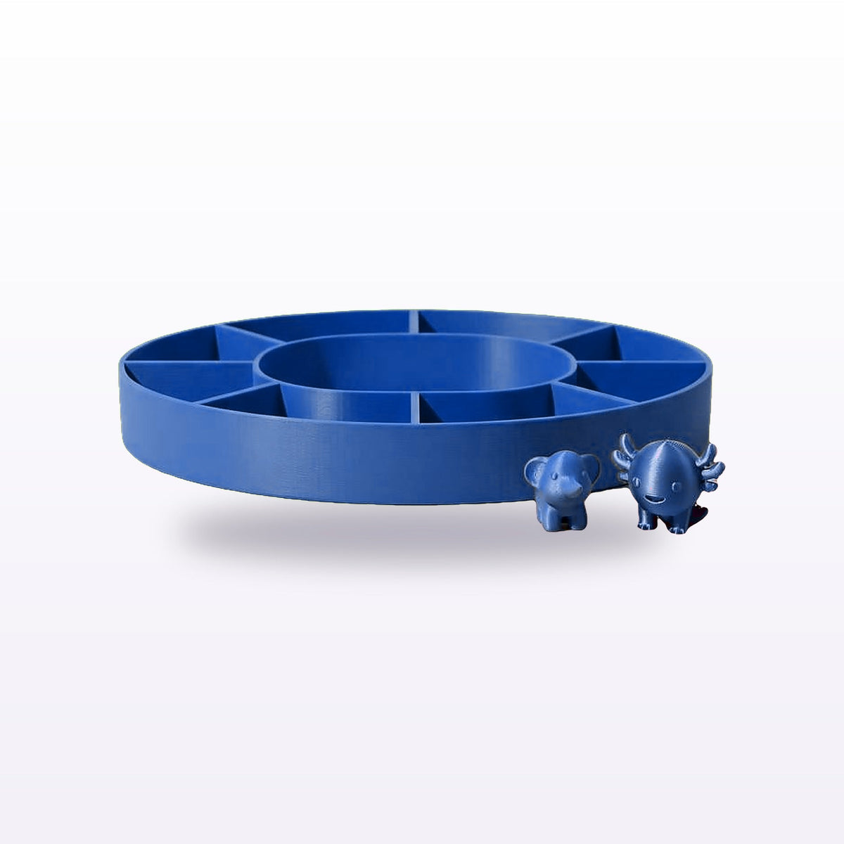 Formex 3D Printed Divided Snack & Serving Tray – 20cm, NZ Made in Blue