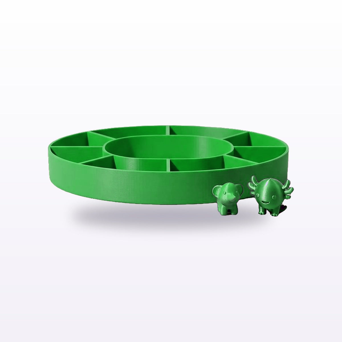 Formex 3D Printed Divided Snack & Serving Tray – 20cm, NZ Made in Green