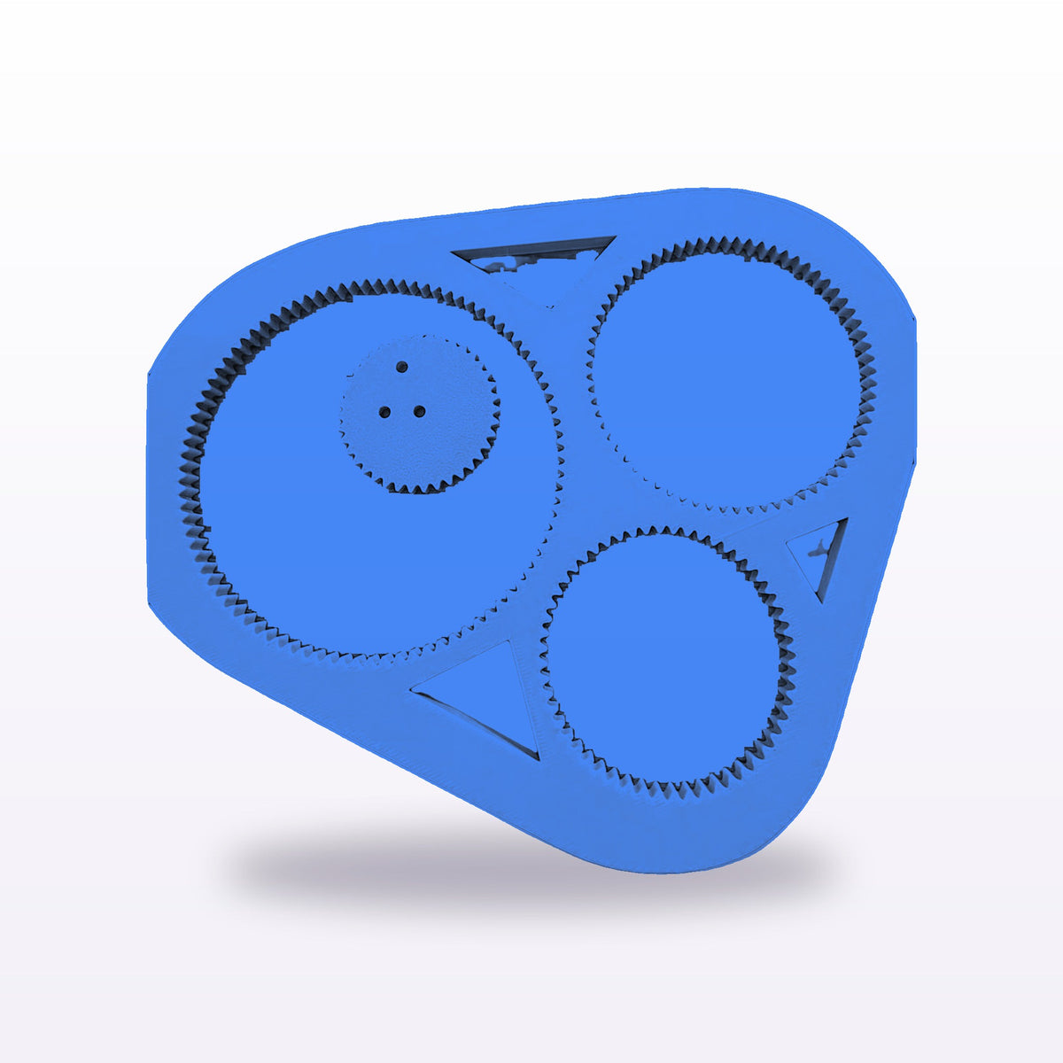 Formex 3D Printed Spirograph Drawing Tool – Geared Spiral Art Toy, 16cm, NZ Made in Blue