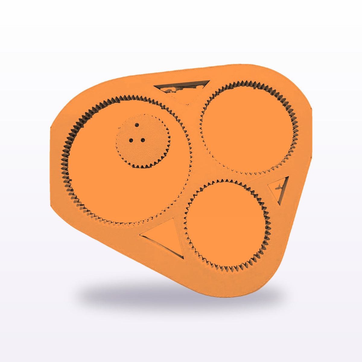 Formex 3D Printed Spirograph Drawing Tool – Geared Spiral Art Toy, 16cm, NZ Made in Orange