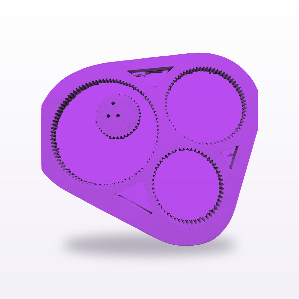 Formex 3D Printed Spirograph Drawing Tool – Geared Spiral Art Toy, 16cm, NZ Made in Purple
