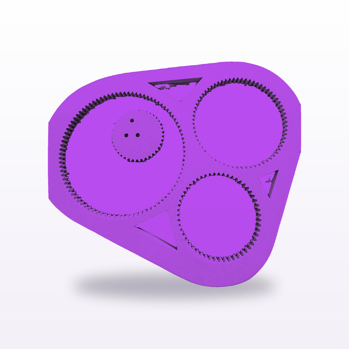 Formex 3D Printed Spirograph Drawing Tool – Geared Spiral Art Toy, 16cm, NZ Made in Purple