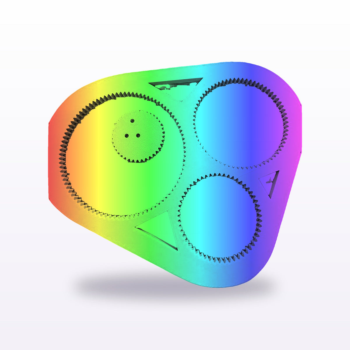 Formex 3D Printed Spirograph Drawing Tool – Geared Spiral Art Toy, 16cm, NZ Made in Rainbow Silk