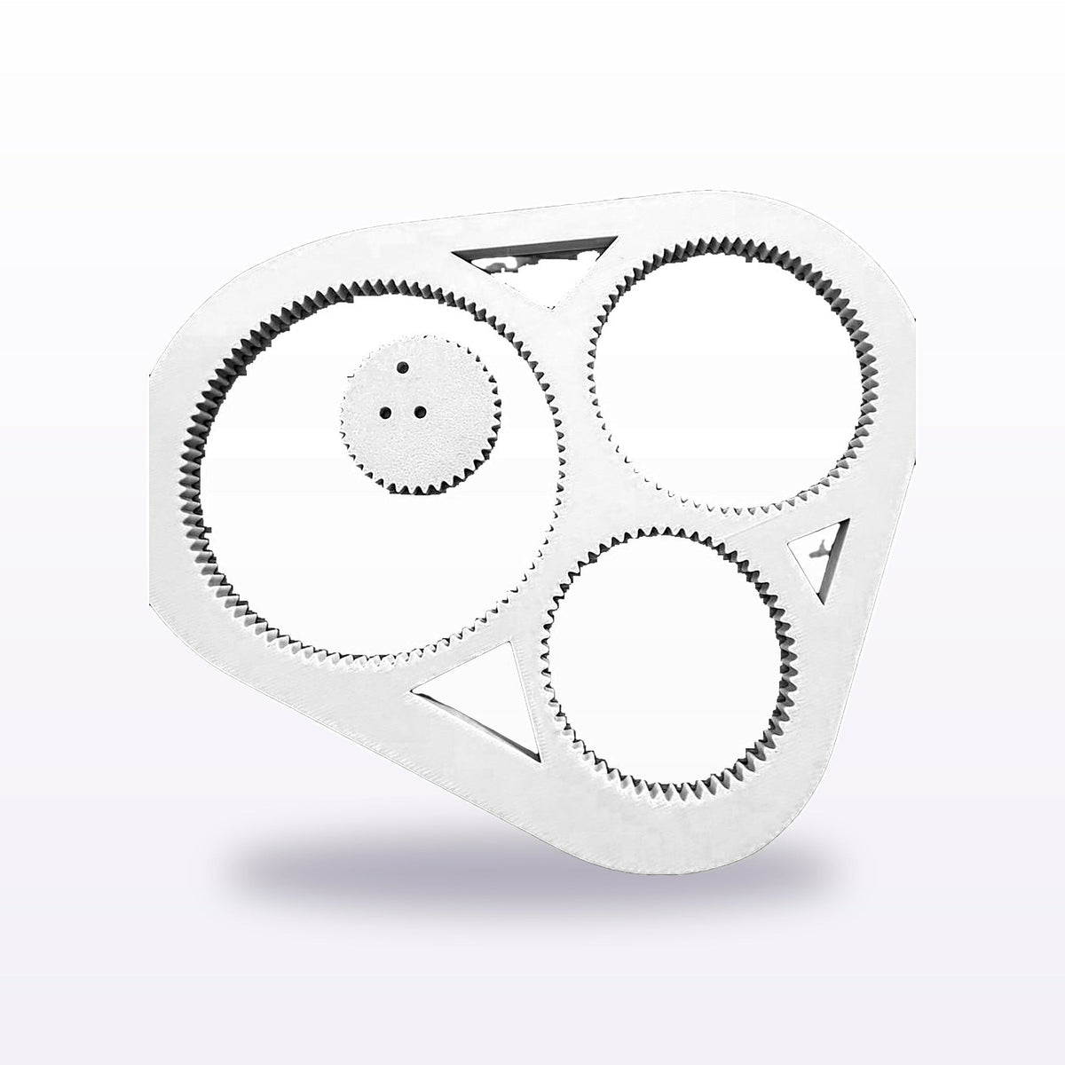 Formex 3D Printed Spirograph Drawing Tool – Geared Spiral Art Toy, 16cm, NZ Made in White